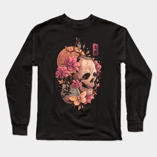 Time of the Death - Skull Flowers Gift Long Sleeve T-Shirt